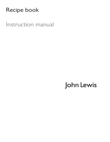 John Lewis JLBIOS612 Recipe book John Lewis JLBIOS612 Recipe book