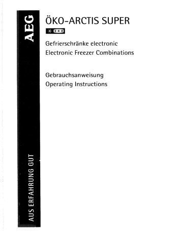 AEG ARCSUPER3673-4GS, Ö.ARCTISS.2773-4GS User manual AEG ARCSUPER3673-4GS, Ö.ARCTISS.2773-4GS User manual