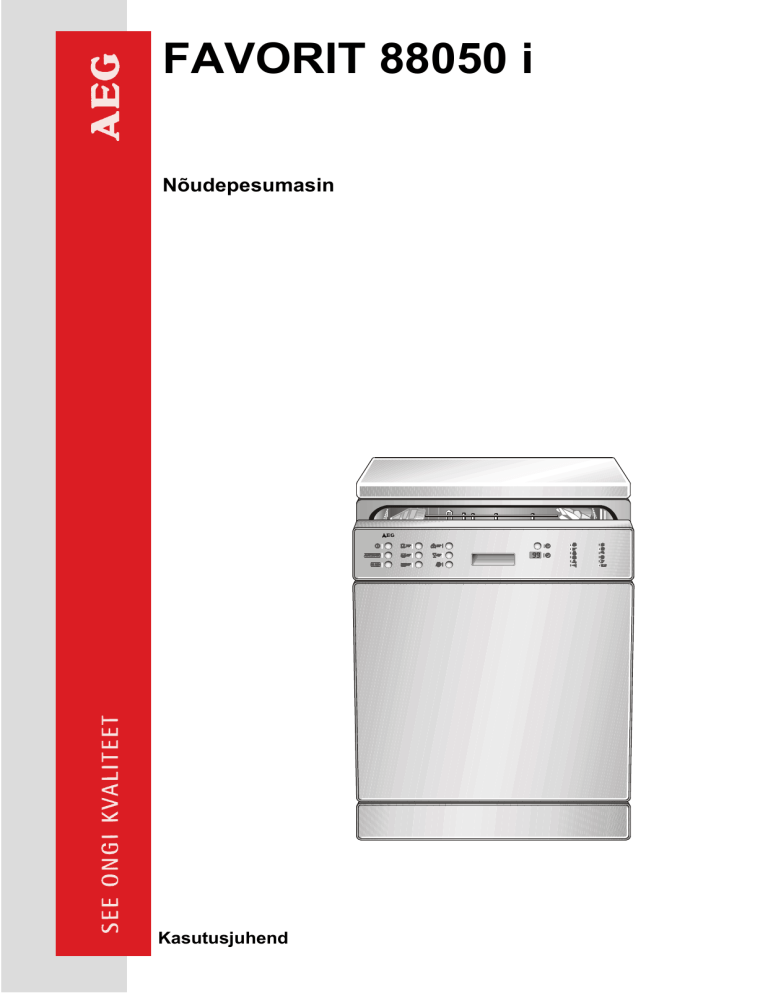 Aeg-Electrolux F88050IW User manual Aeg-Electrolux F88050IW User manual