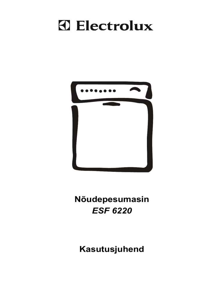 Electrolux ESF6220W User manual Electrolux ESF6220W User manual