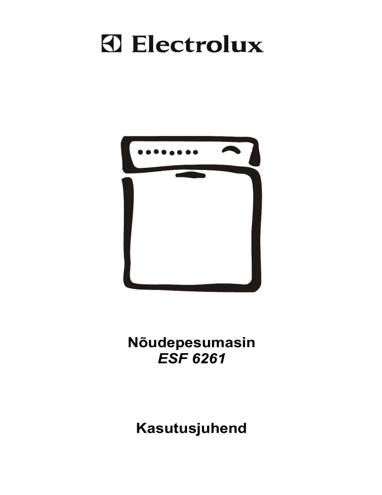 Electrolux ESF6261W User manual Electrolux ESF6261W User manual