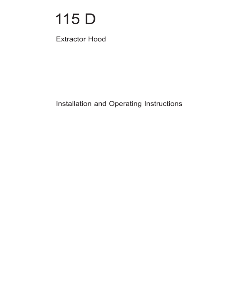 AEG 115Dw User manual AEG 115Dw User manual