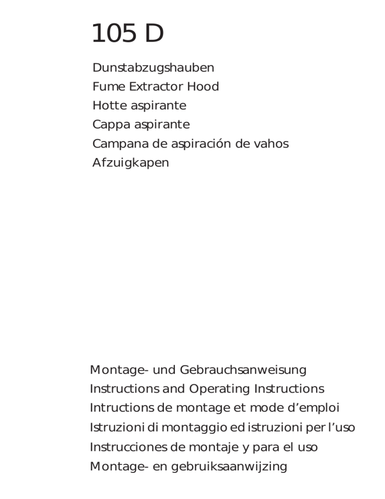 AEG 105D-D User manual AEG 105D-D User manual