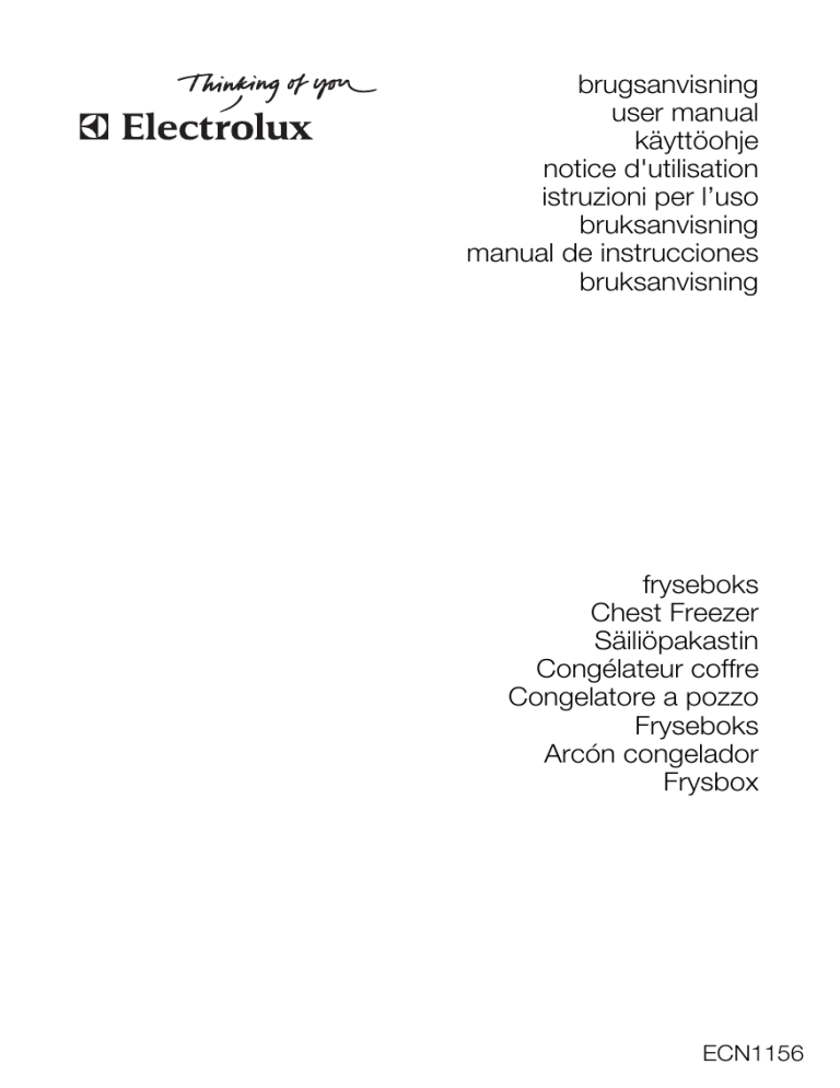 Electrolux ECN1156 User manual Electrolux ECN1156 User manual