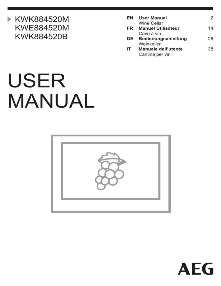 AEG KWK884520M User manual AEG KWK884520M User manual