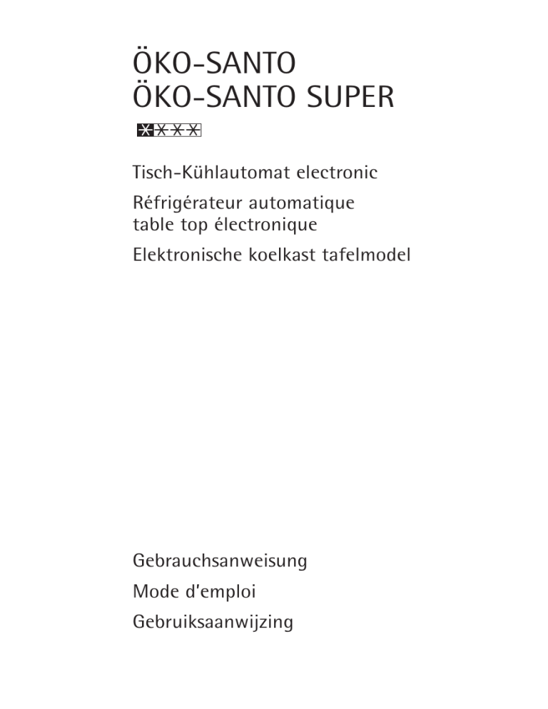 AEG ÖKO_SANTO_SUPER_1588-6TK User manual AEG ÖKO_SANTO_SUPER_1588-6TK User manual