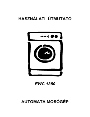 Electrolux EWC1350 User manual Electrolux EWC1350 User manual