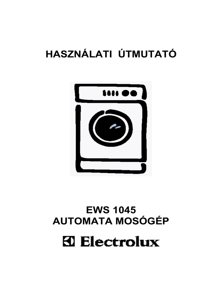 Electrolux EWS1045 User manual Electrolux EWS1045 User manual