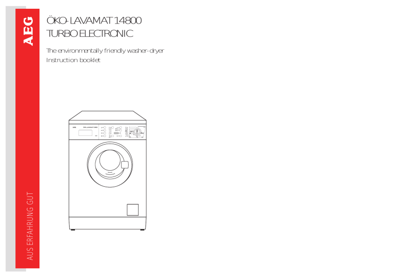 AEG 14800 User manual AEG 14800 User manual