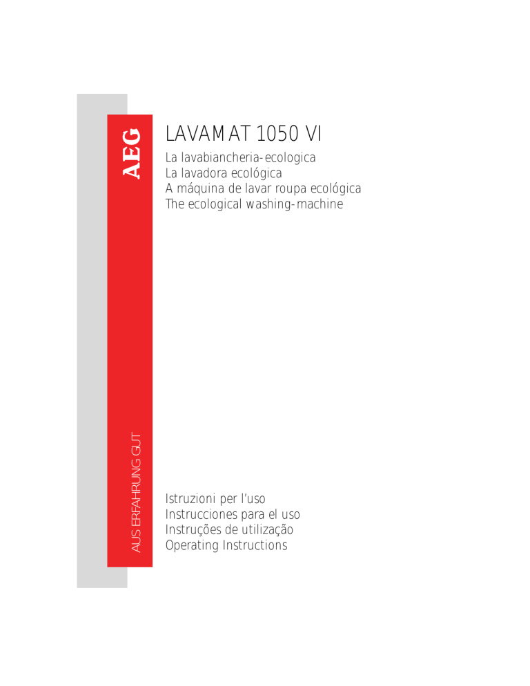 AEG 1050VI User manual AEG 1050VI User manual