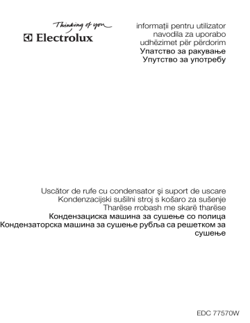 Electrolux EDC77570W User manual Electrolux EDC77570W User manual