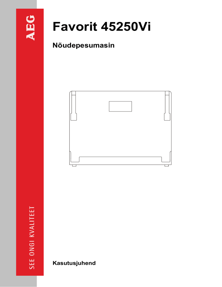 Aeg-Electrolux F45250VI User manual Aeg-Electrolux F45250VI User manual