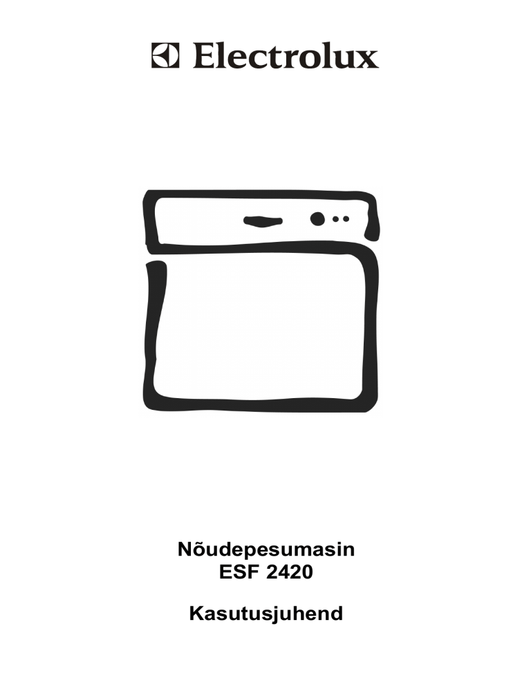 Electrolux ESF2420 User manual Electrolux ESF2420 User manual