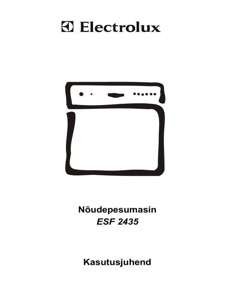 Electrolux ESF2435 User manual Electrolux ESF2435 User manual