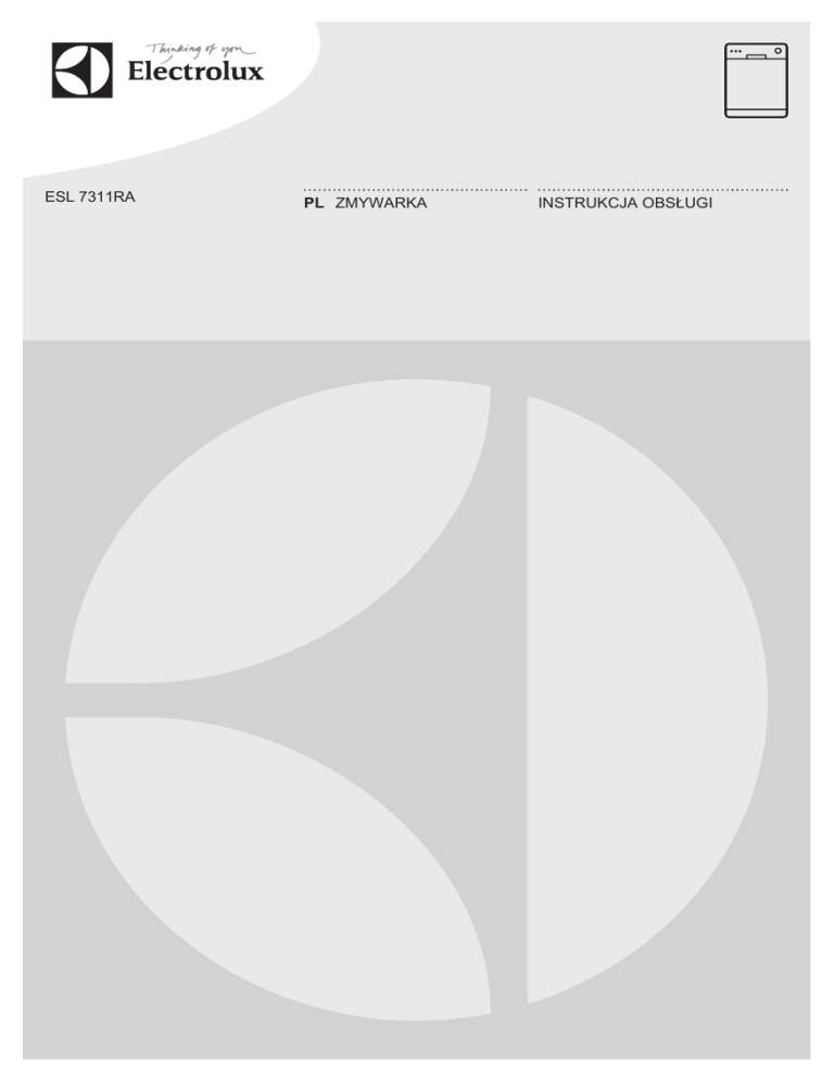 Electrolux ESL7311RA User manual Electrolux ESL7311RA User manual