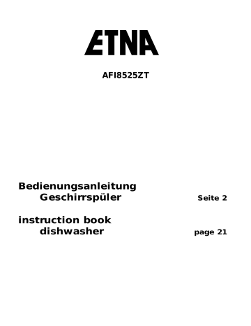 ETNA AFI8525ZT/E02 User manual ETNA AFI8525ZT/E02 User manual