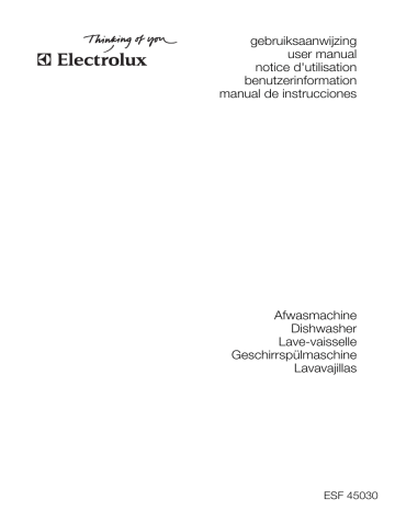 Electrolux ESF45030W User manual Electrolux ESF45030W User manual
