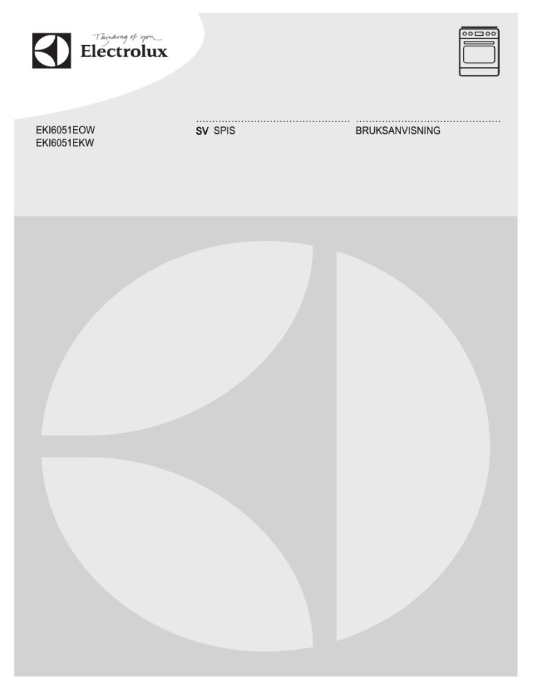 Electrolux EKI6051EKW User manual Electrolux EKI6051EKW User manual
