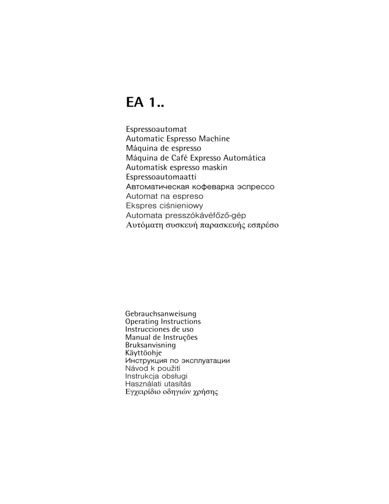 AEG EA130 User manual AEG EA130 User manual