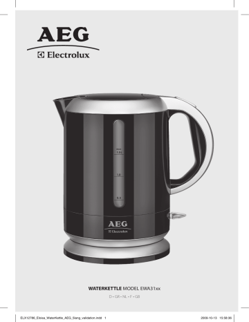 Aeg-Electrolux EWA3110, EWA3140 User manual Aeg-Electrolux EWA3110, EWA3140 User manual