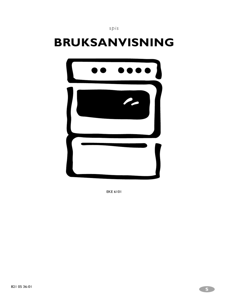 Electrolux EKE6101 User manual Electrolux EKE6101 User manual