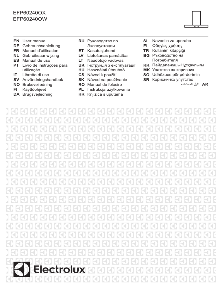 Electrolux EFP60240OW, EFP60240OX User manual Electrolux EFP60240OW, EFP60240OX User manual