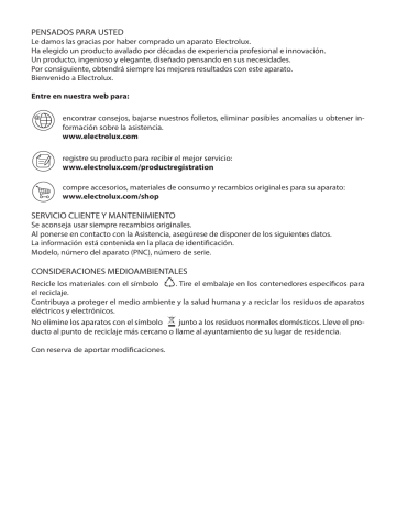 Electrolux EBC54513AX User manual Electrolux EBC54513AX User manual