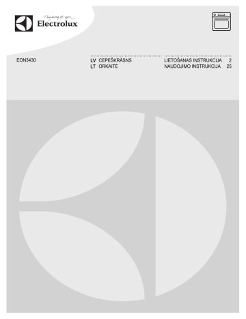 Electrolux EON3430AAX User manual Electrolux EON3430AAX User manual