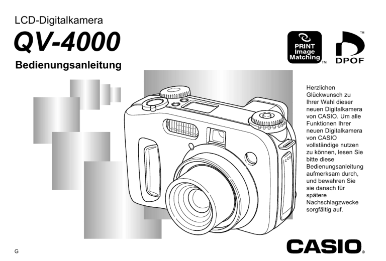 Casio QV-4000 User manual Casio QV-4000 User manual