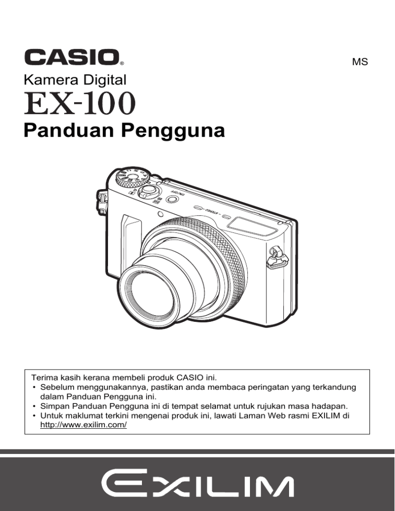 Casio EX-100 User manual Casio EX-100 User manual