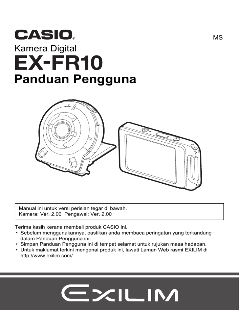 Casio EX-FR10 User manual Casio EX-FR10 User manual