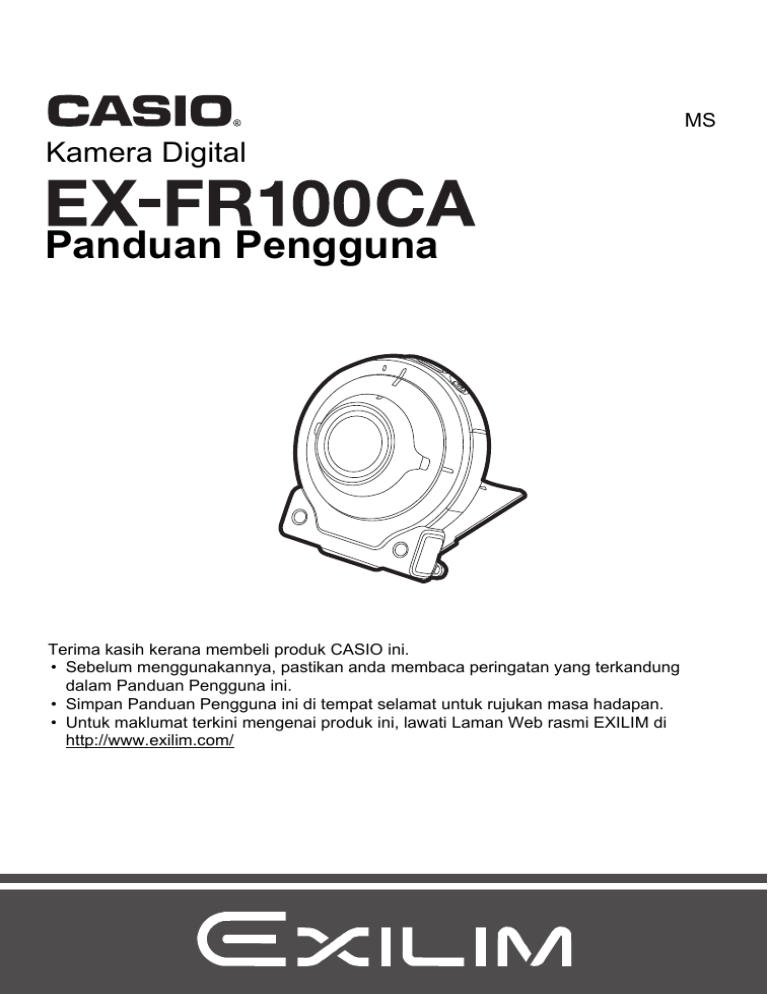 Casio EX-FR100CA User manual Casio EX-FR100CA User manual