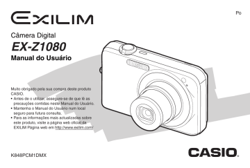 Casio EX-Z1080 Manual do usuário | Manualzz Casio EX-Z1080 Manual do usuário | Manualzz