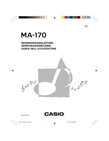 Casio MA-170 User manual Casio MA-170 User manual