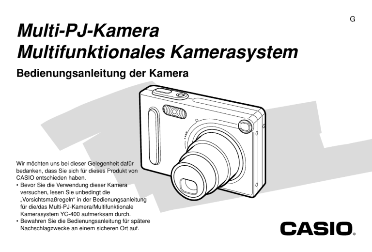 Casio YC-400 User manual Casio YC-400 User manual