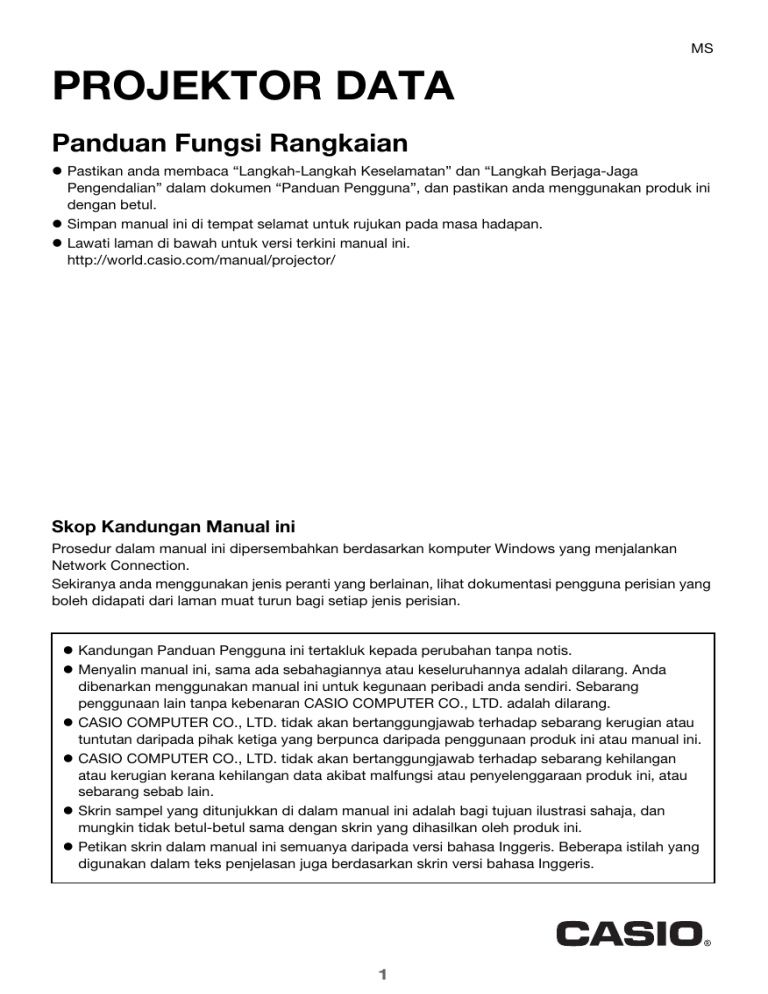 Casio XJ-UT331X, XJ-UT311WN, XJ-UT351W, XJ-UT351WN User manual Casio XJ-UT331X, XJ-UT311WN, XJ-UT351W, XJ-UT351WN User manual