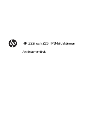 HP Z Display Z22i 21.5-inch IPS LED Backlit Monitor Användarhandbok | Manualzz HP Z Display Z22i 21.5-inch IPS LED Backlit Monitor Användarhandbok | Manualzz