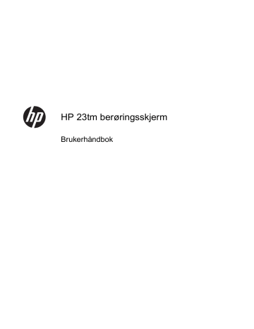 HP Pavilion 23tm 23-inch Diagonal Touch Monitor Brukerhåndbok | Manualzz HP Pavilion 23tm 23-inch Diagonal Touch Monitor Brukerhåndbok | Manualzz