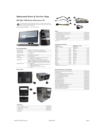 HP Elite 7200 Microtower PC, Elite 7200 Base Model Microtower PC User manual HP Elite 7200 Microtower PC, Elite 7200 Base Model Microtower PC User manual