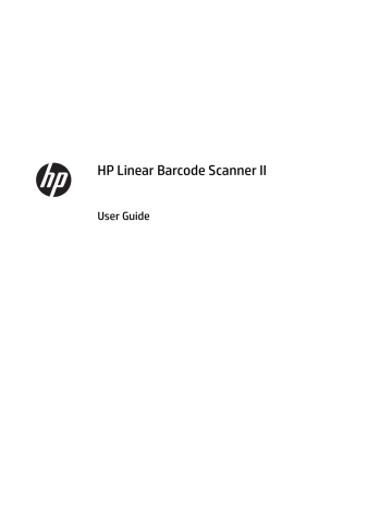HP Linear Barcode Scanner User Guide | Manualzz HP Linear Barcode Scanner User Guide | Manualzz