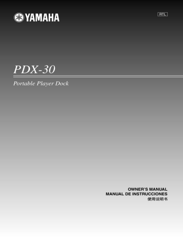 Yamaha PDX-30 Owner's manual Yamaha PDX-30 Owner's manual