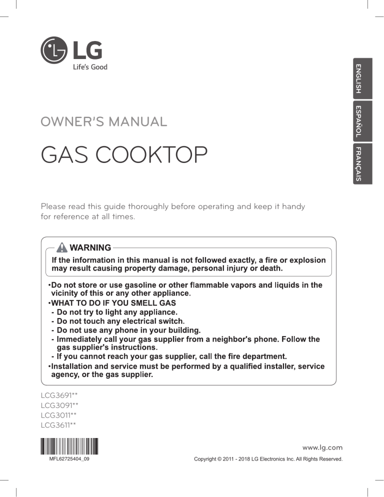 LG LCG3011BD Owner's manual LG LCG3011BD Owner's manual
