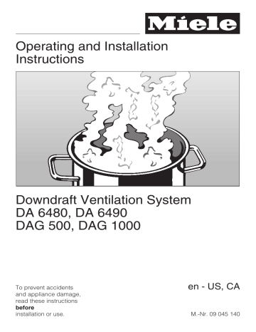 Miele 28648050 USA User manual Miele 28648050 USA User manual