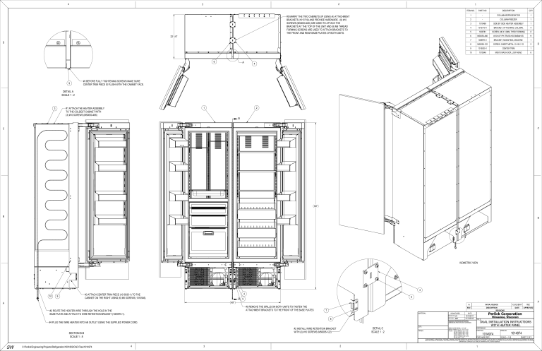 Perlick CR24R-1-2L, CR24F-1-2R, CR24R-1-2R, CR24W-1-4L Installation guide Perlick CR24R-1-2L, CR24F-1-2R, CR24R-1-2R, CR24W-1-4L Installation guide