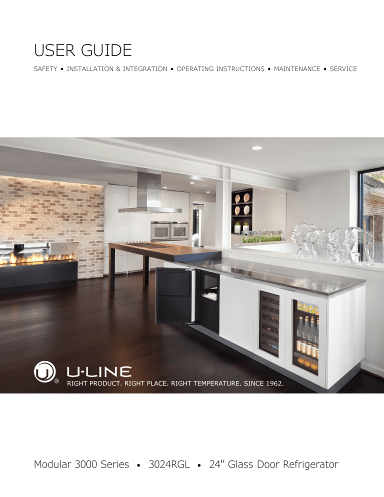 U-Line U-3024RGLS-15B User guide U-Line U-3024RGLS-15B User guide