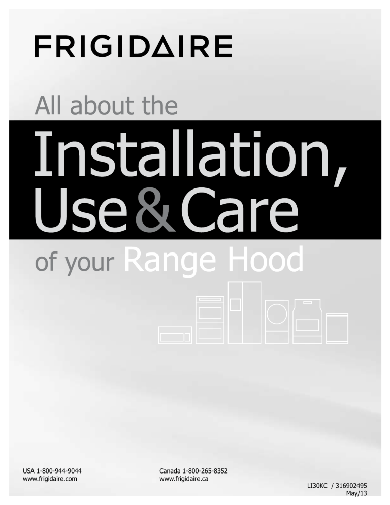 Frigidaire FHWC3025MS User manual Frigidaire FHWC3025MS User manual