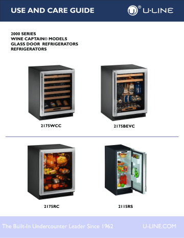 U-Line U2175WCCOL00 User guide U-Line U2175WCCOL00 User guide
