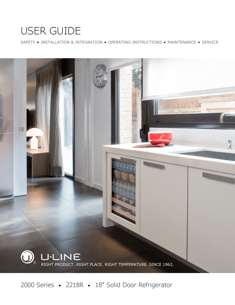 U-Line U-2218RINT-00B User manual U-Line U-2218RINT-00B User manual