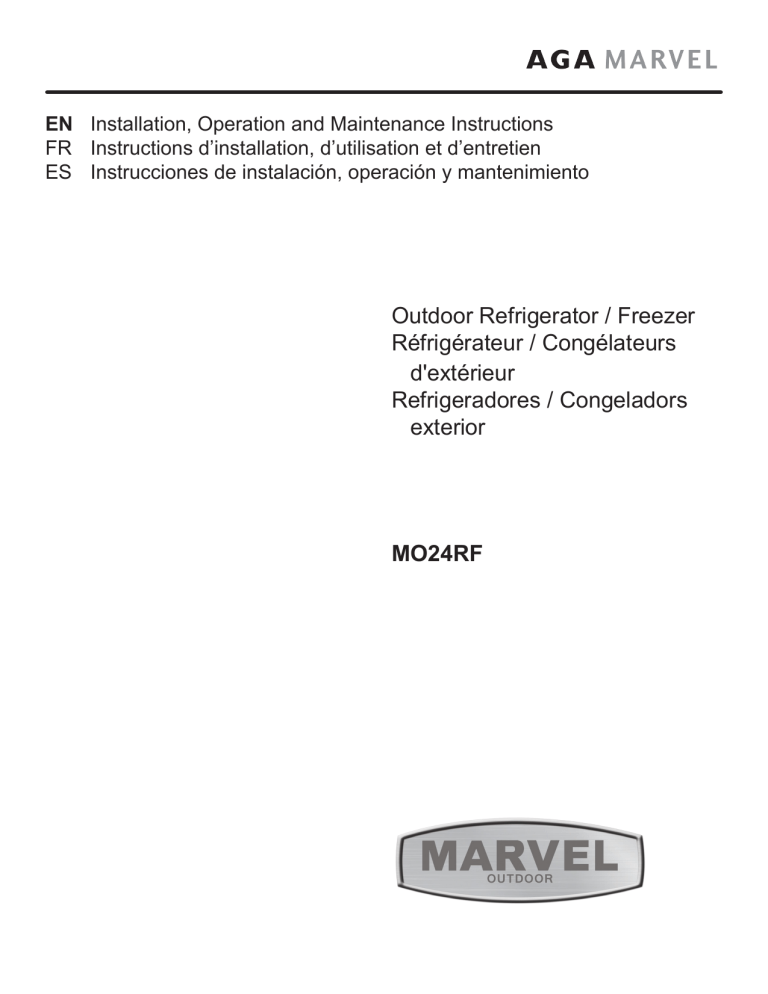 Marvel MO24RFS2RS Owner's manual Marvel MO24RFS2RS Owner's manual