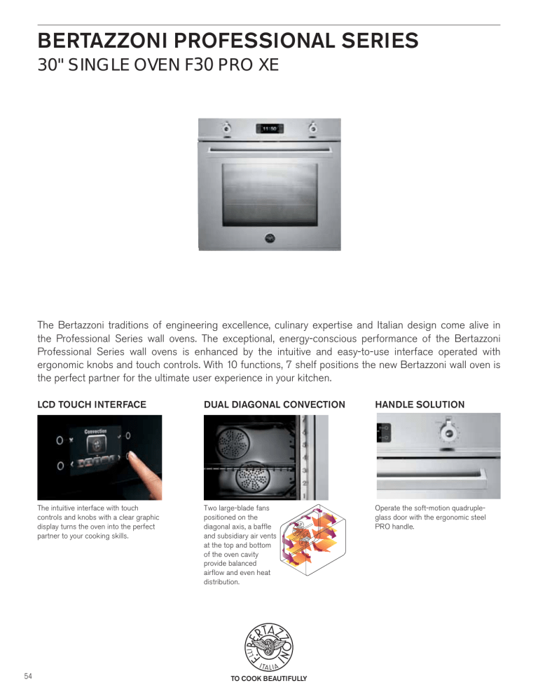 Bertazzoni F30PROXE User manual Bertazzoni F30PROXE User manual
